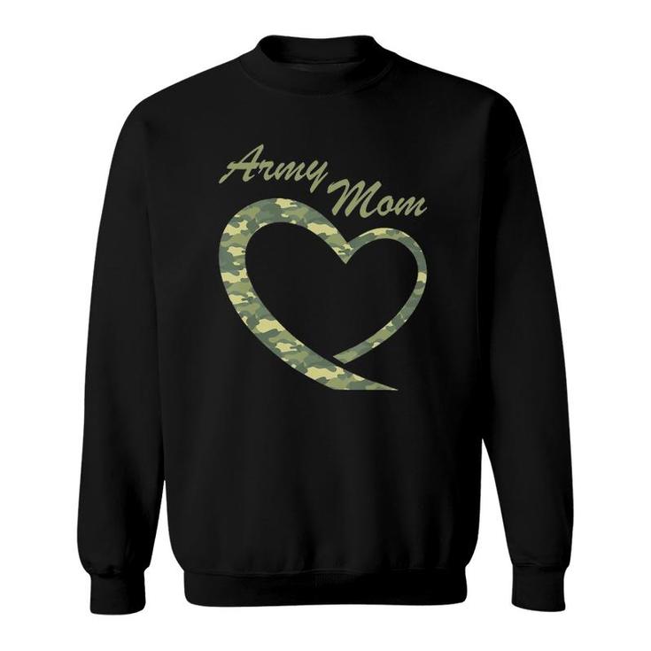 Proud Army Mom Gift Military Mother Camouflage Apparel Sweatshirt