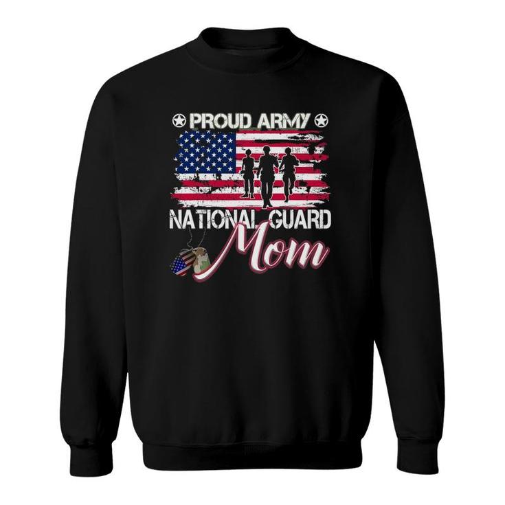 Proud Army National Guard Mom Usa Hear Mothers Day Sweatshirt