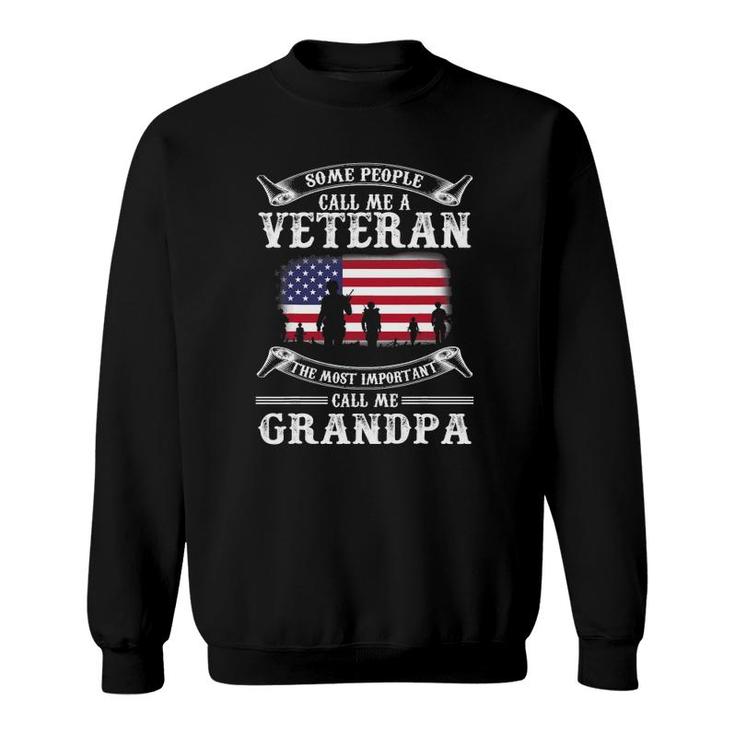 Proud Army Veteran Grandpa Father's Day 2021  Gifts Sweatshirt