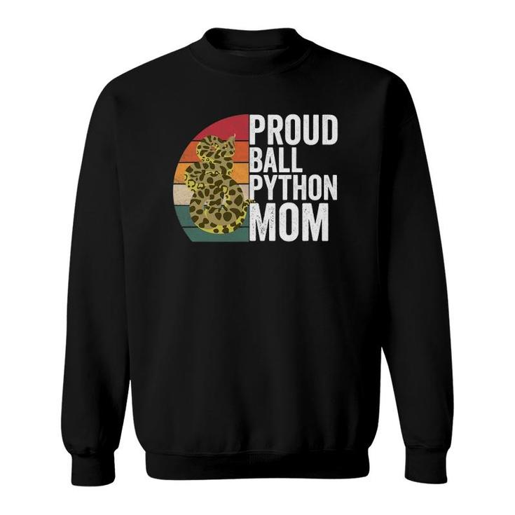Proud Ball Python Mom Snake Apparel Reptile Quote Sweatshirt