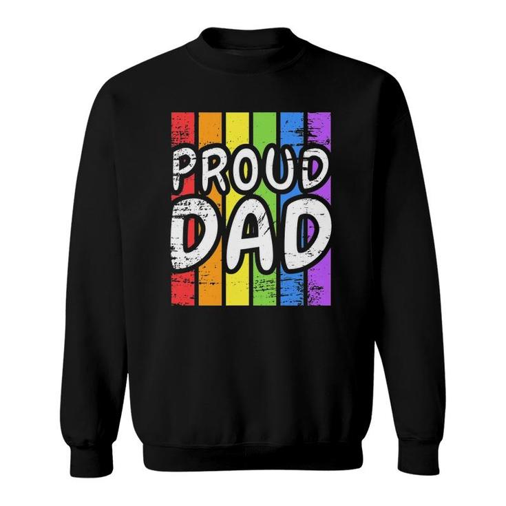Proud Dad Lgb Dad Graphic Tees Pride Month Sweatshirt