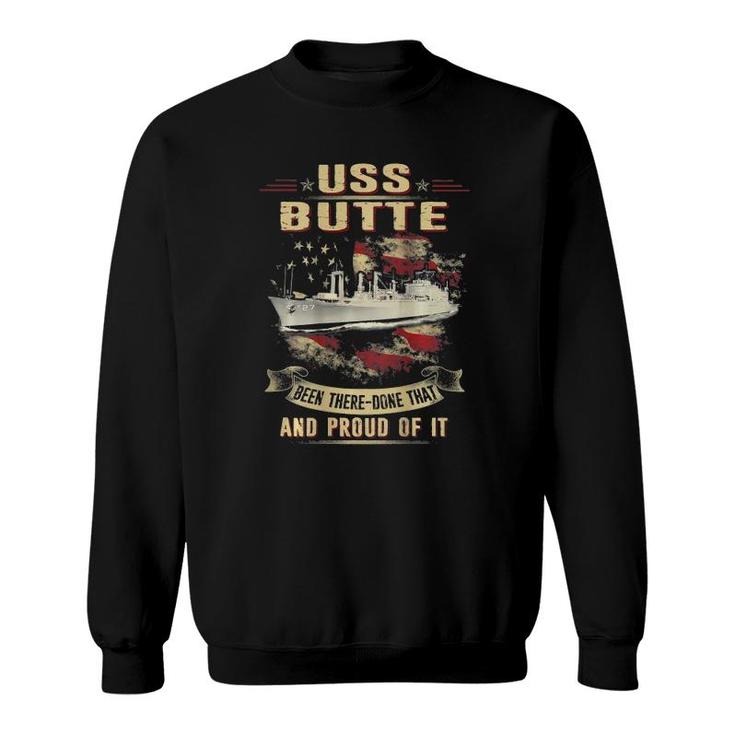 Proud Of Uss Butte Ae 27 Ver2 Sweatshirt