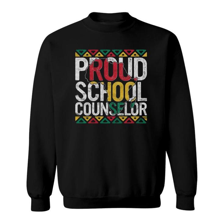 Proud School Counselor Gift Pride Black History Month Pupil Sweatshirt