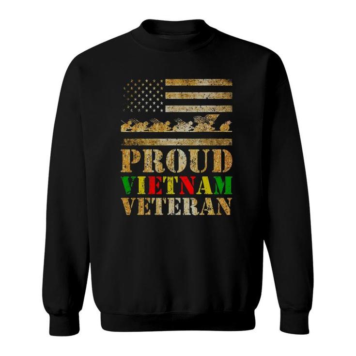 Proud Vietnam Veteran Day Gift For Dad From Son Daughter Sweatshirt