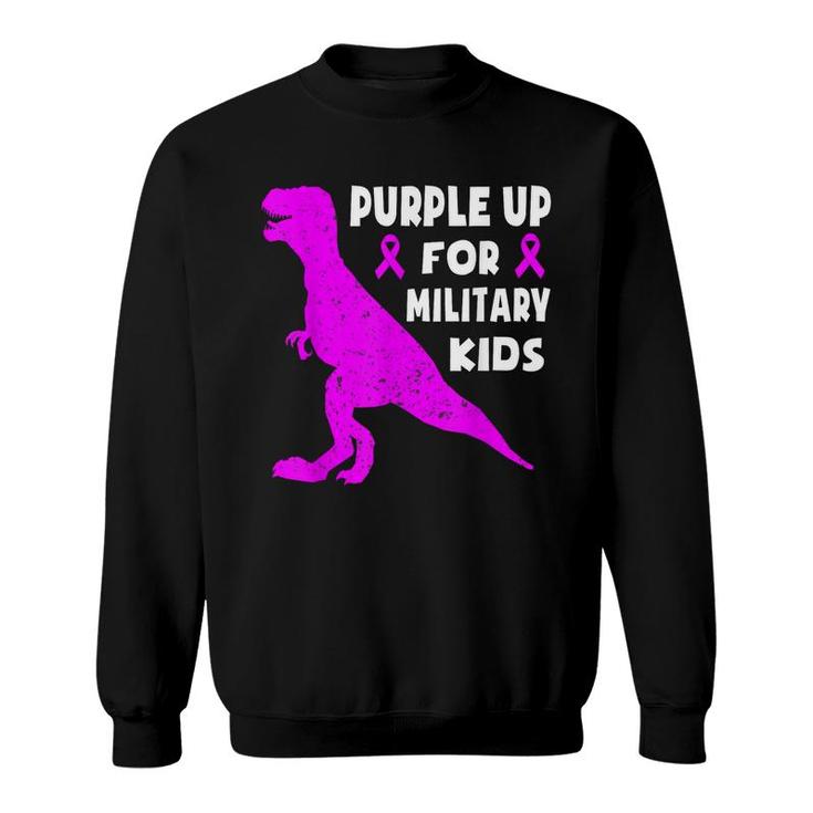 Purple Up For Military Kids Month Of The Military Child Boys  Sweatshirt