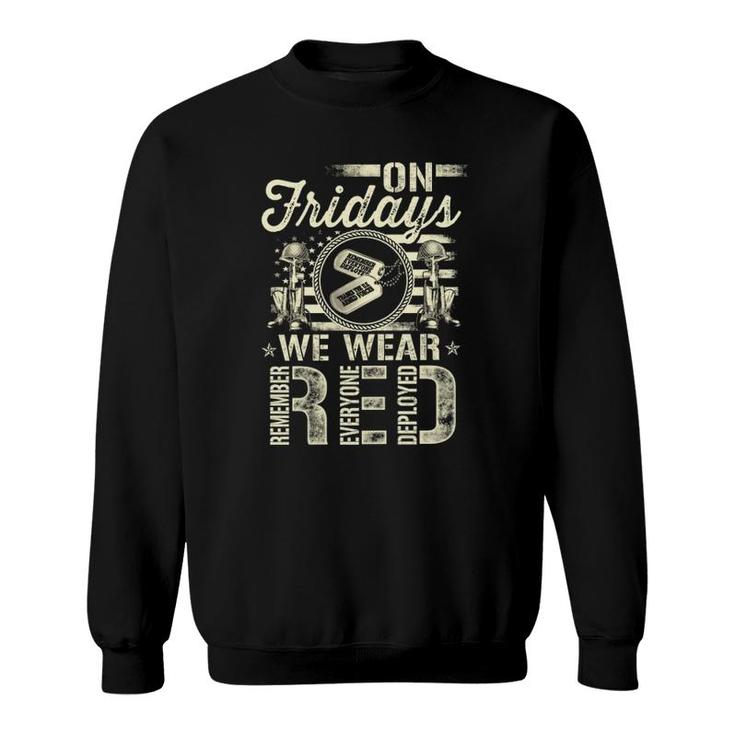 R Friday Red - Military Sweatshirt