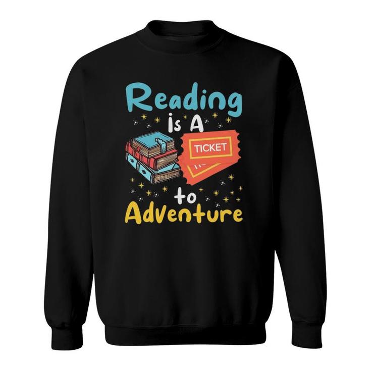 Reading Adventure Library Student Teacher Book Bookaholic Sweatshirt