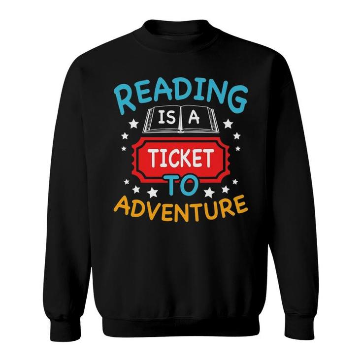 Reading Adventure Library Student Teacher Book Lovers Sweatshirt