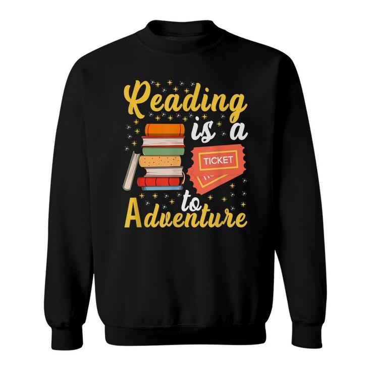 Reading Adventure Library Student Teacher Book School Sweatshirt