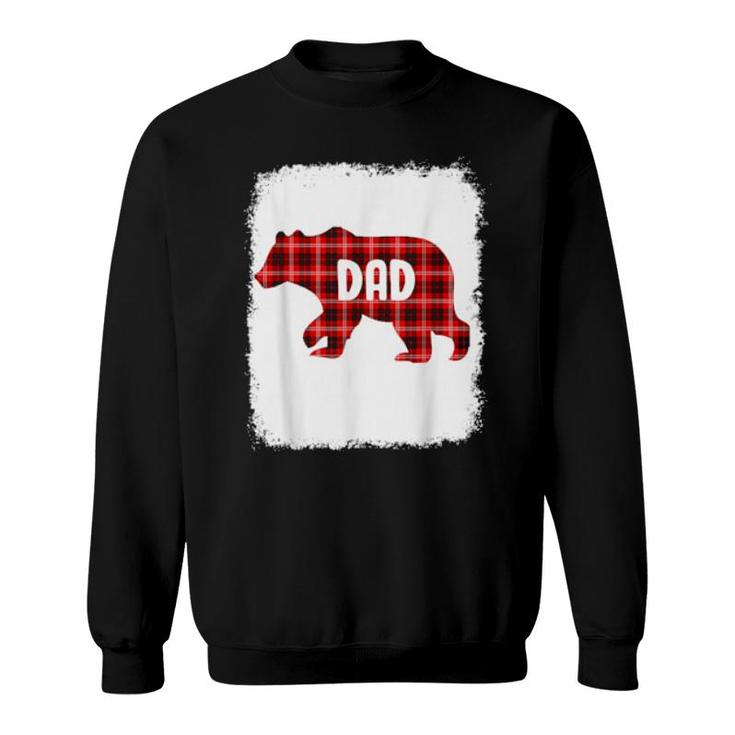 Red Plaid Dad Buffalo Matching Family Papa Pajama Christmas  Sweatshirt
