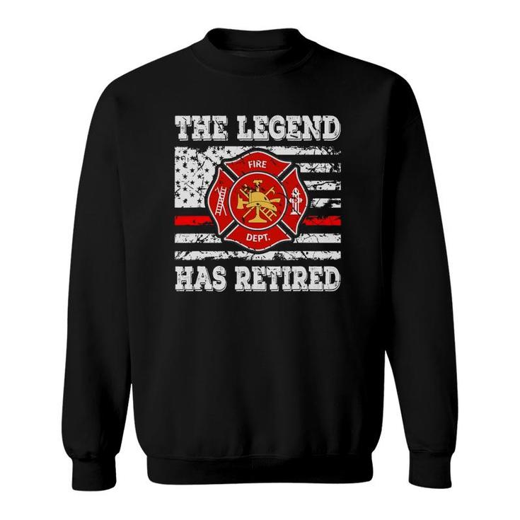 Retired Fireman 911 Rescue Retirement Gift Firefighter Sweatshirt