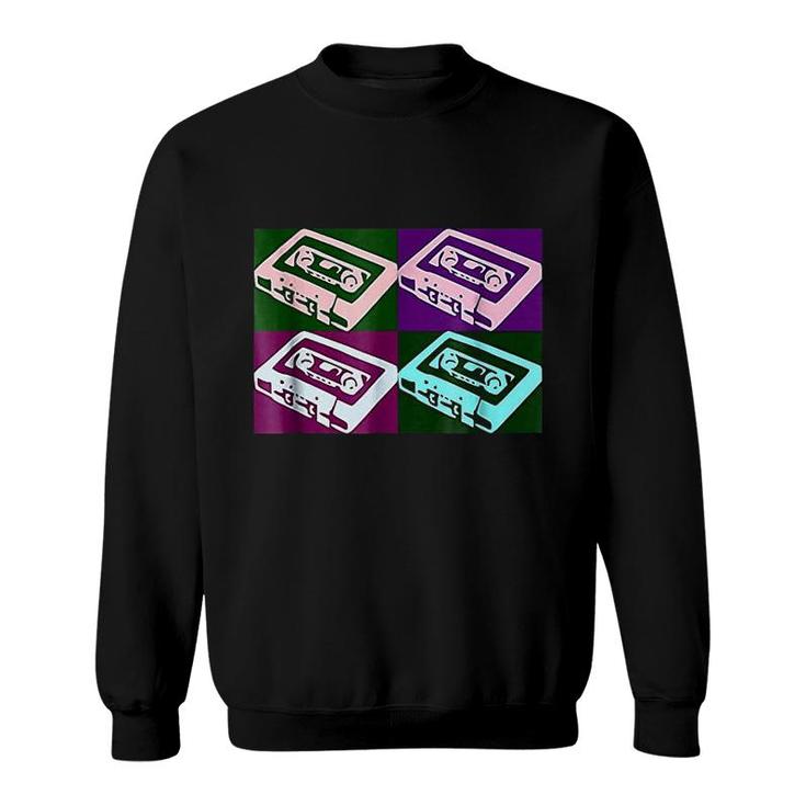 Retro 80s Music Cassette Tapes Sweatshirt