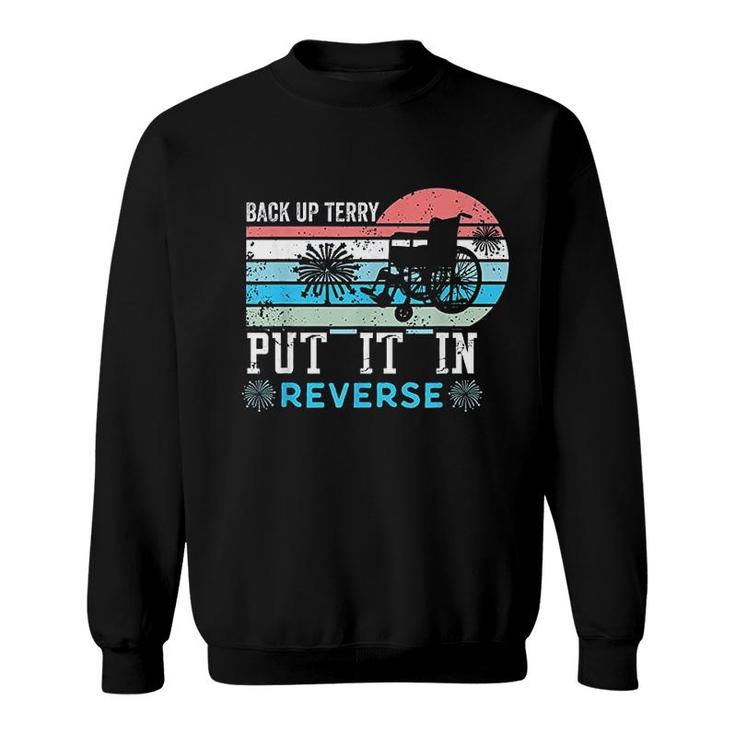 Retro Back Up Terry Back It Up Terry 4th Of July Fireworks  Sweatshirt