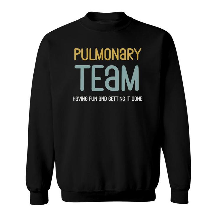 Retro Respiratory Therapy Team Pulmonologist Pulmonary Nurse Sweatshirt