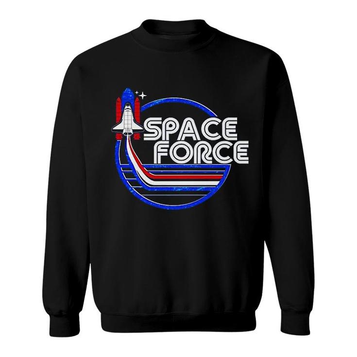 Retro Usa American Space Force Sweatshirt