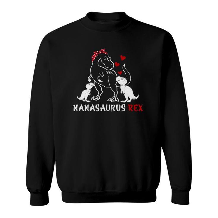 Retro Vintage Nanasaurus Rex Gifts Family Mother's Day Sweatshirt
