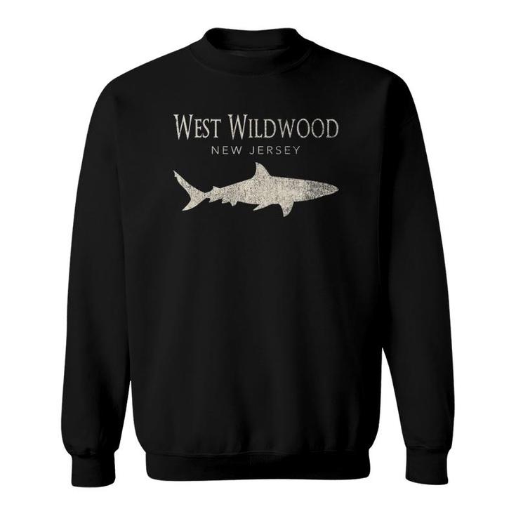 Retro West Wildwood Nj Shark Sweatshirt