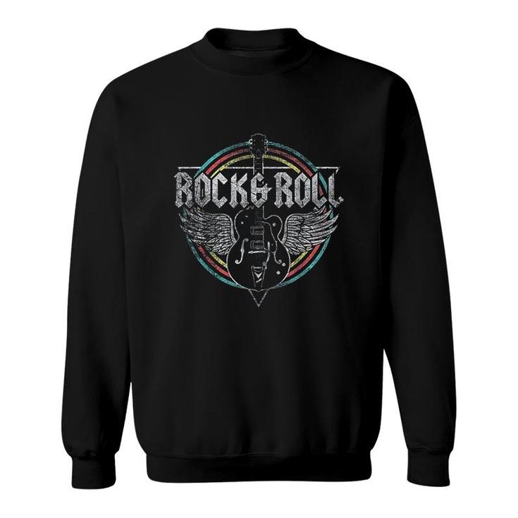 Rock And Roll Guitar Wings Music Sweatshirt