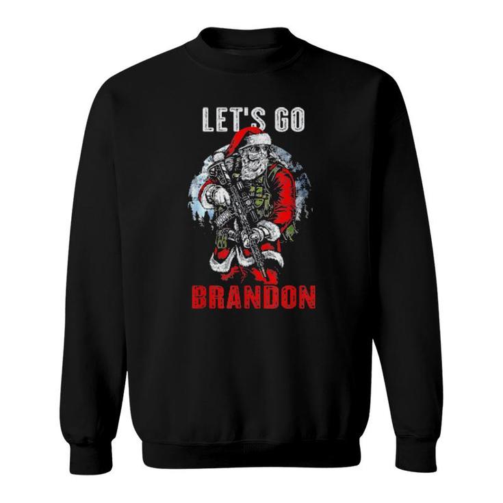 Santa Claus Veteran Let’S Go Brandon Tee  Sweatshirt