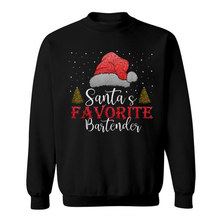 Santas Favorite Bartender Sweatshirt