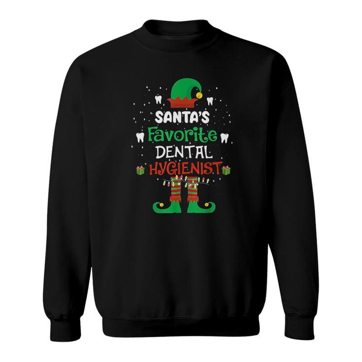 Santas Favorite Dental Hygienist Sweatshirt