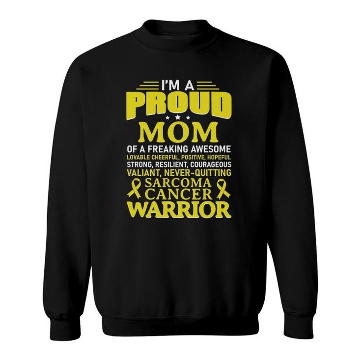 Sarcoma Cancer Awareness Survivor Ribbon Mom Women Sweatshirt