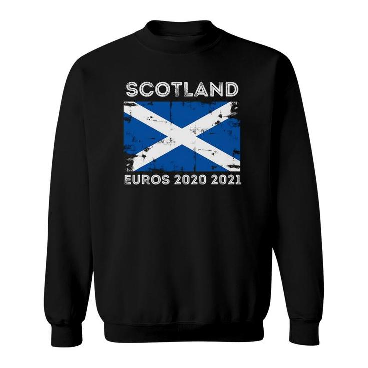 Scotland Flag  Euros 2020 2021 Football Fans Design Sweatshirt