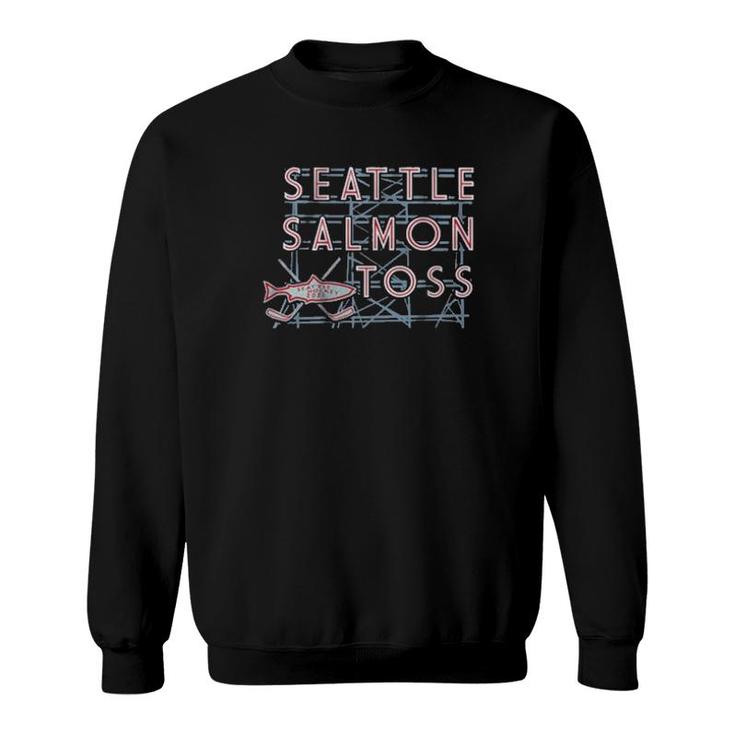 Seattle Salmon Toss Seattle Hockey  Sweatshirt