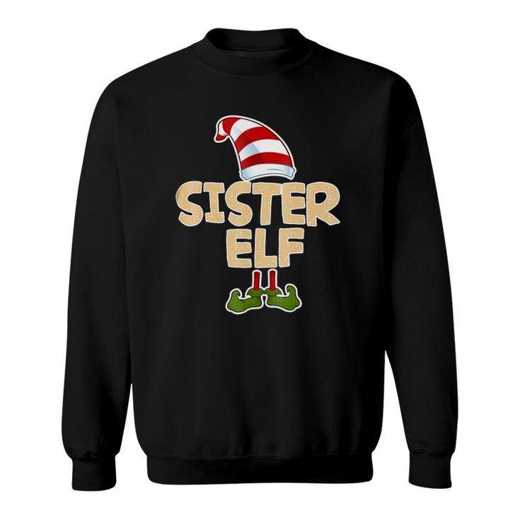 Sister Elf Funny Merry Christmas Costume Gif Sweatshirt