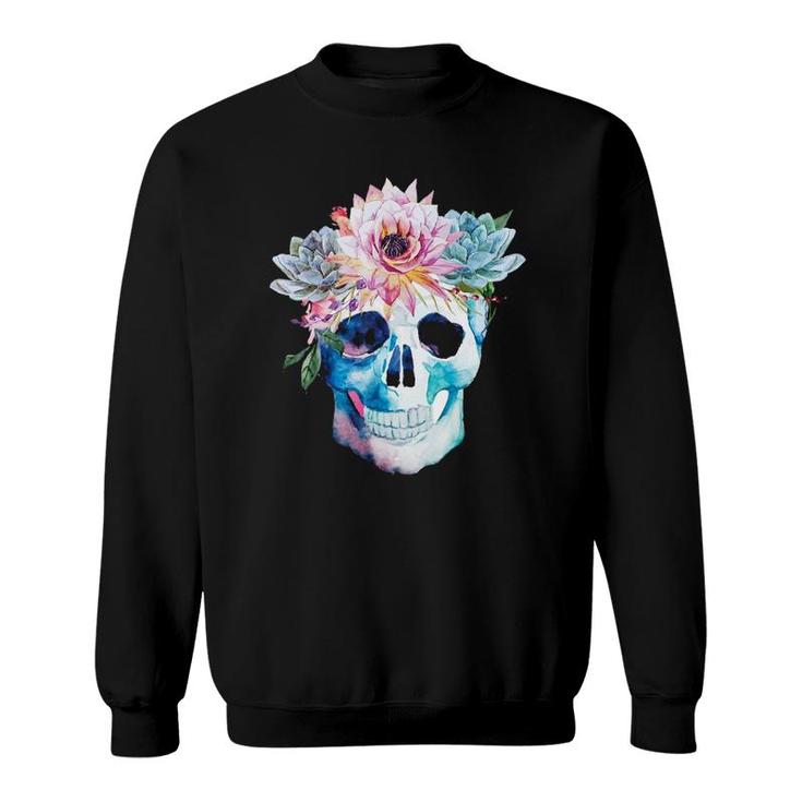Skull Succulent Lover For Mother's Day Sweatshirt