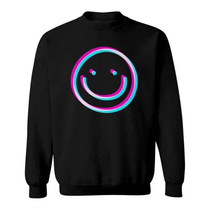 Smile Emoticon Emo Egirl Eboy Smiling Grunge Aesthetic Art Premium Sweatshirt