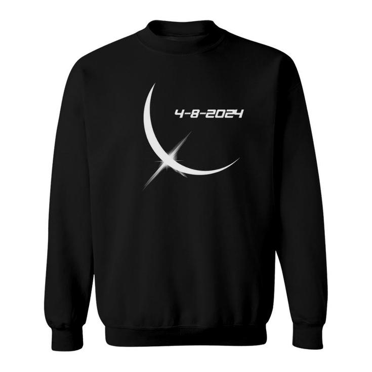 Solar Eclipse April 8 2024 Ver2 Sweatshirt