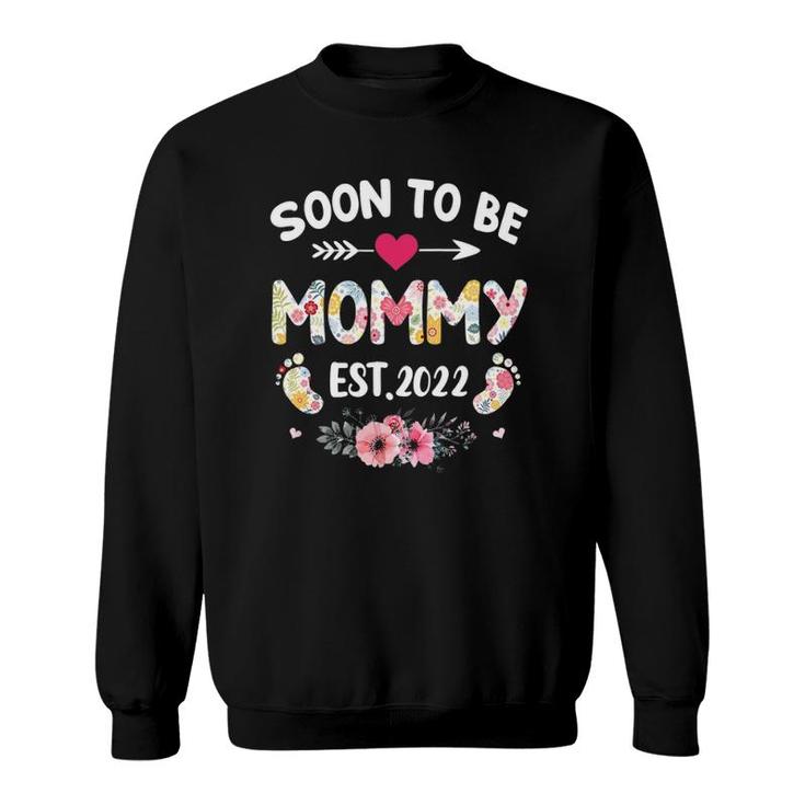 Soon To Be Mom Pregnancy Reveal 2022 Mommy Sweatshirt