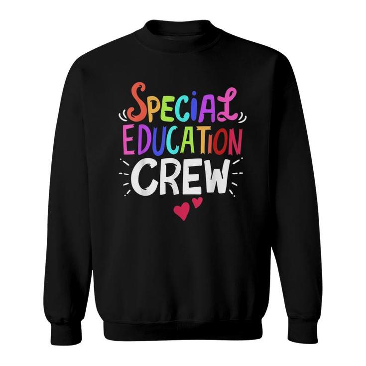 Sped Special Education Crew Heart Sweatshirt