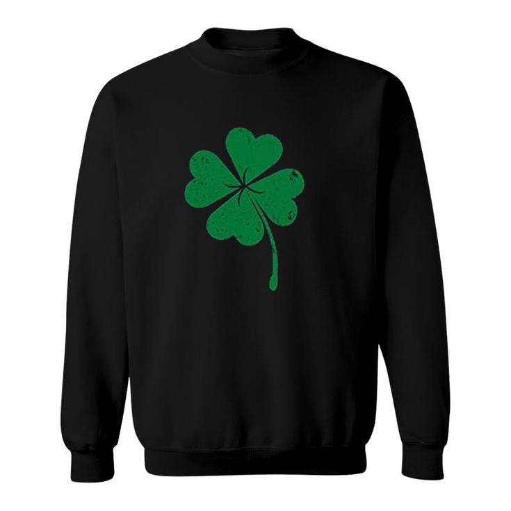 St Patricks Day Four Leaf Clover Saint Patrick Irish Sweatshirt