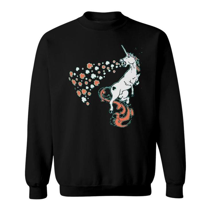 St Patricks Day Unicorn Shamrocks Sweatshirt
