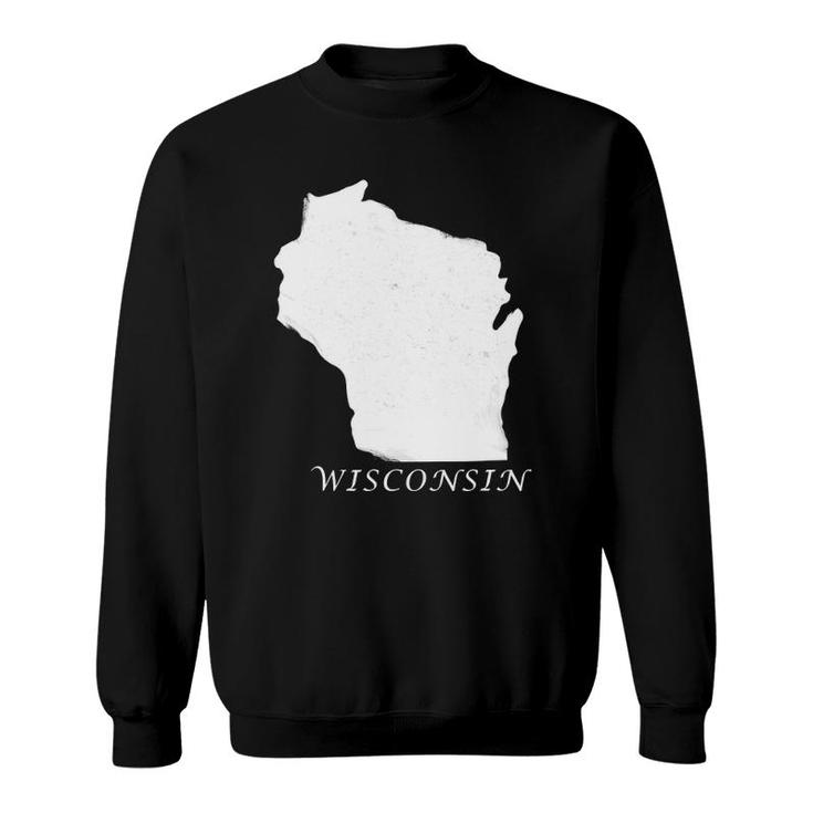 State Of Wisconsin I Love Wisconsin State Sweatshirt