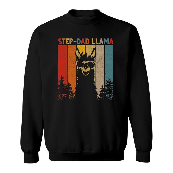 Step Dad Llama Lover Gift For Mens Womens Sweatshirt