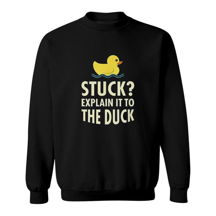 Stuck Funny Programmer Coder Gift Sweatshirt
