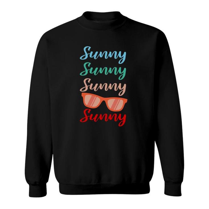 Summer Vacation Travel Sunglasses Sunny Sweatshirt