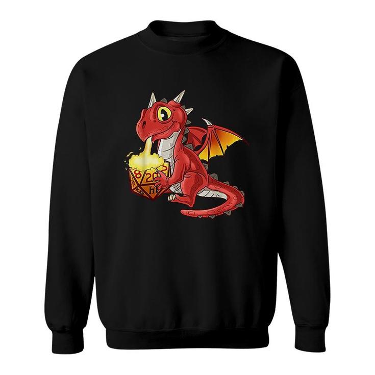 Tabletop Gaming Gift  Dragon Dice Rpg Dragons D20 Sweatshirt