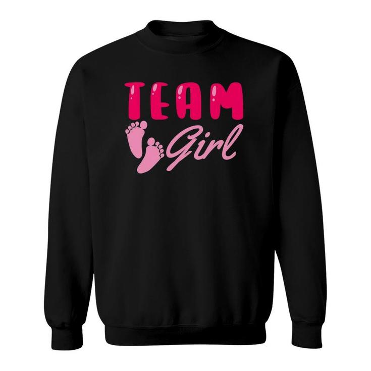 Team Girl Gender Reveal Party Baby Shower Family Matching Sweatshirt