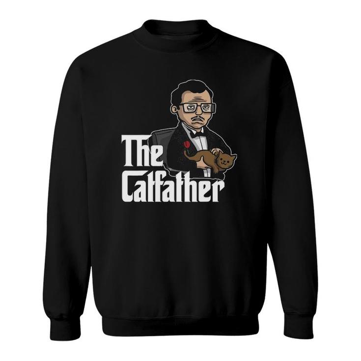 The Catfather Funny Cat Dad Father Of Cats Gift Sweatshirt