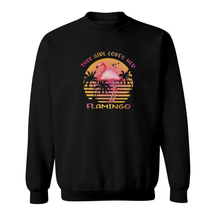 This Girl Loves Her Flamingo Sweatshirt