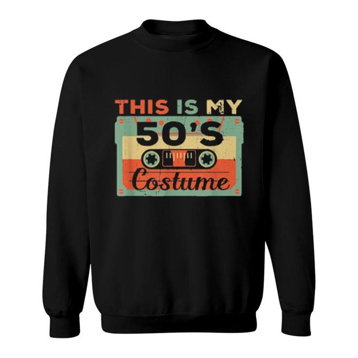 This Is My 50S Costume Cassette Retro Vintage  Sweatshirt