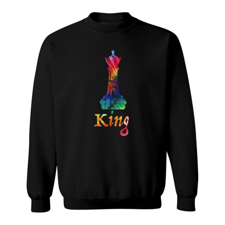 Tie Dye King Chess Piece Sweatshirt