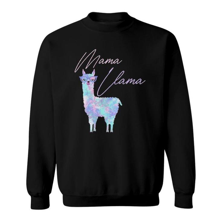 Tie Dye Mama Llama, Matching Family Llama S, Mom Llama Sweatshirt