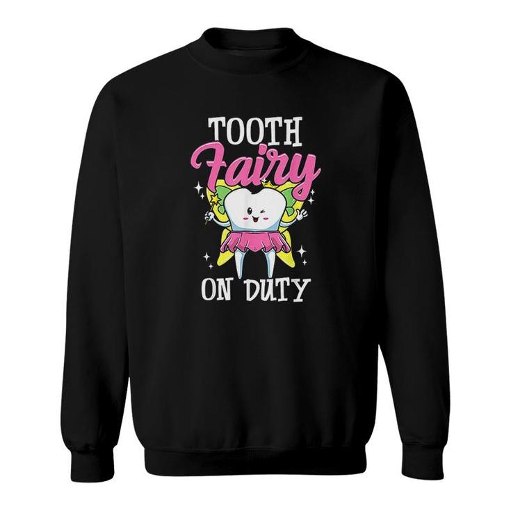 Tooth Fairy Design For Dental Assistant Dental Hygienist Sweatshirt