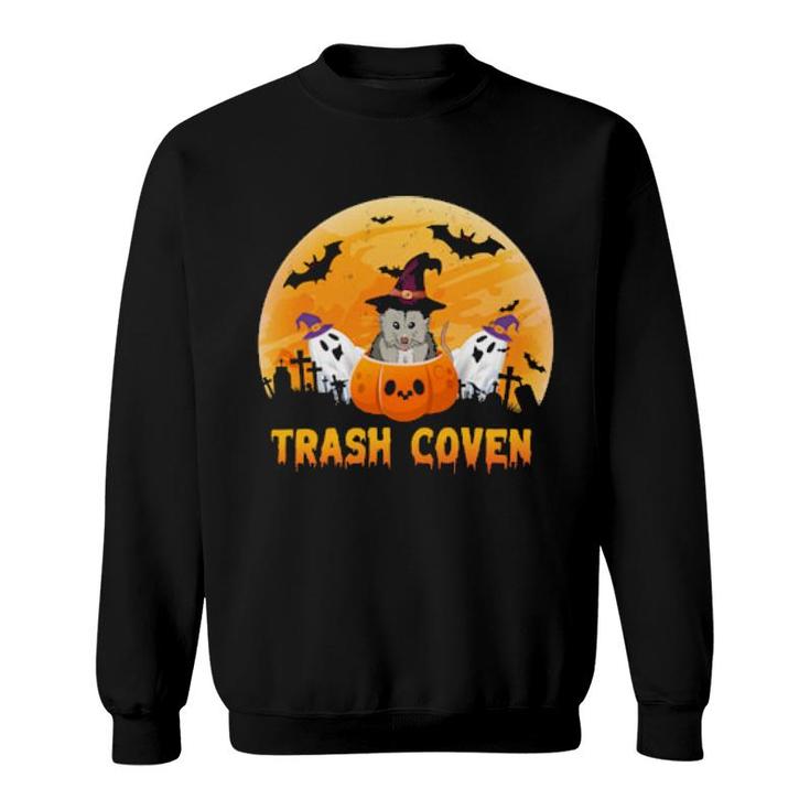 Trash Coven Opossum Halloween Funny Sweatshirt