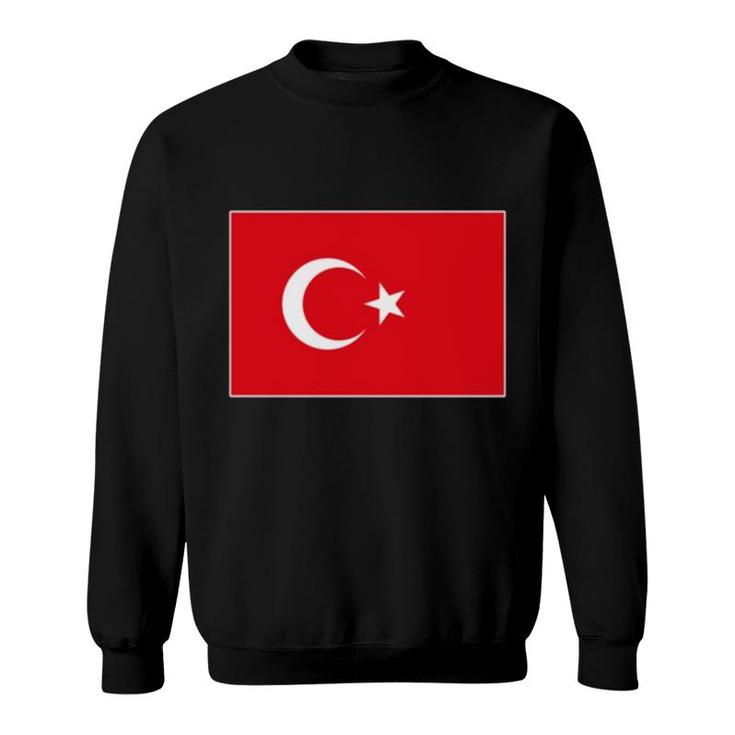 Turkey Flag Turkiye Cool Turkish Flags For Men Women Pullover Sweatshirt